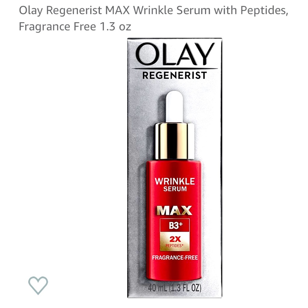 BRAND NEW Olay Regenerist Max Wrinkle Serum With Peptides - 1.3 fl oz